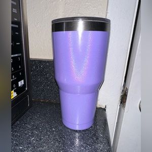 Pack of two. Purple and cheetah print tumblers